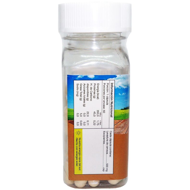 NATURAL FARM LEVADURA DE CERVEZA 500 MGS 60 CAPS-3