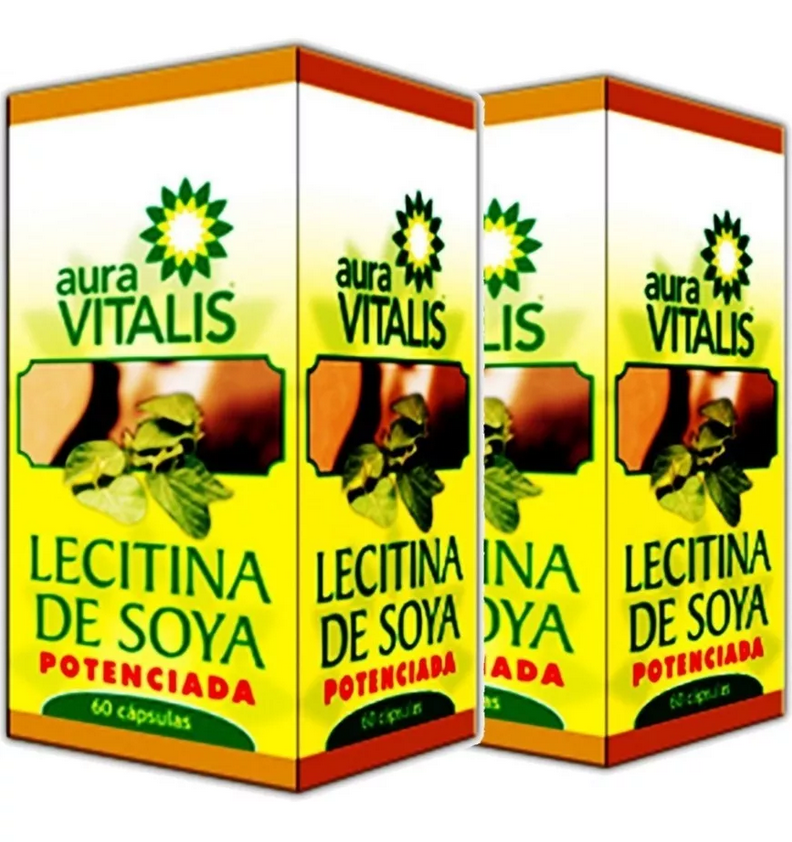2 X AURA VITALIS LECITINA DE SOYA 60 CAPSULAS VEGETALES-0
