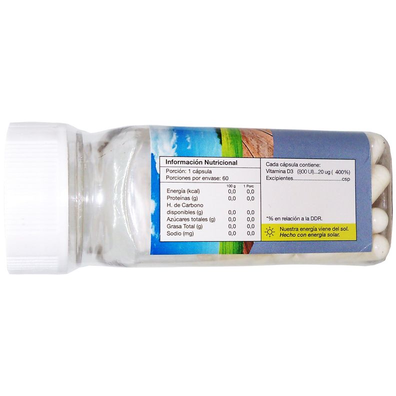 2 X NATURAL FARM VITAMINA D3 800 UI 60 CAPS-1