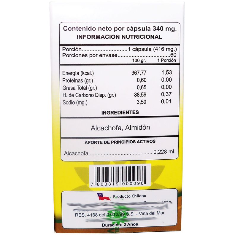 3 X AURA VITALIS ALCACHOFA 60 CAPSULAS-2