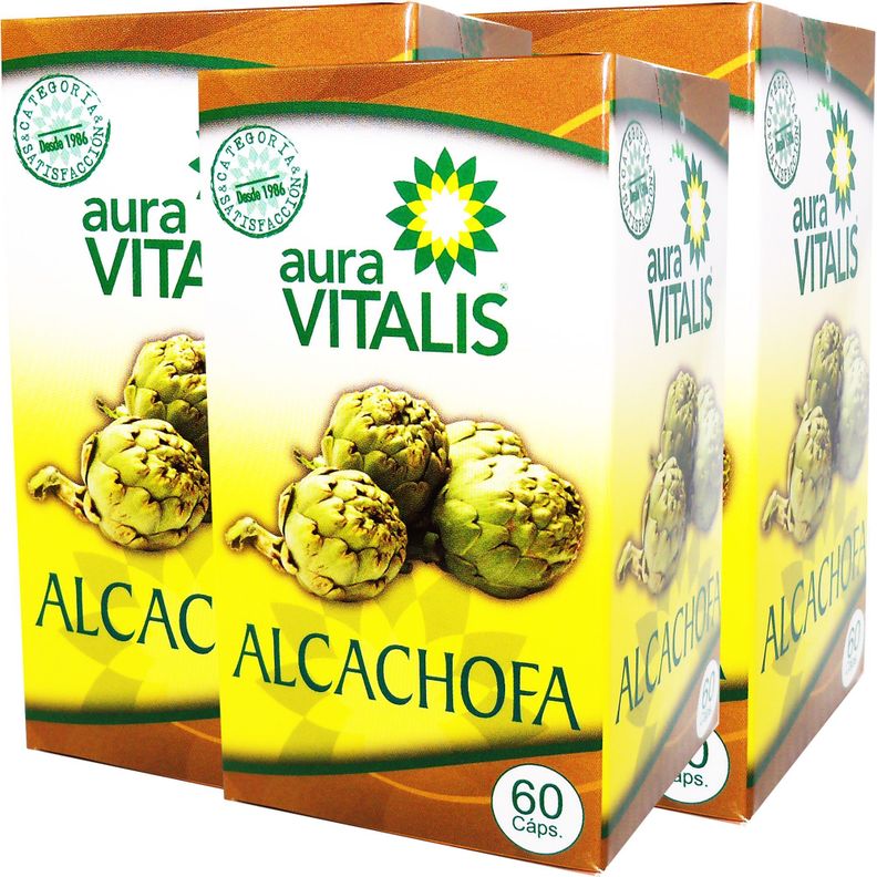 3 X AURA VITALIS ALCACHOFA 60 CAPSULAS-0