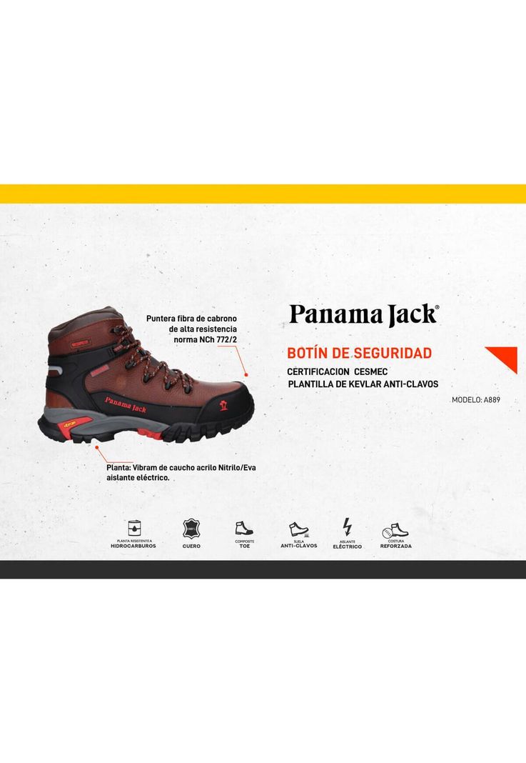 Zapato de Seguridad Premium Hombre Panama Jack - A889-5