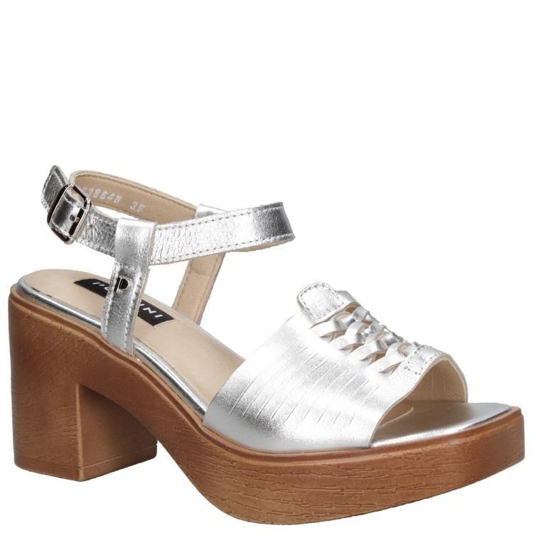 Sandalia Casual Mujer Pollini - K212 Plateado Metalico CL 38