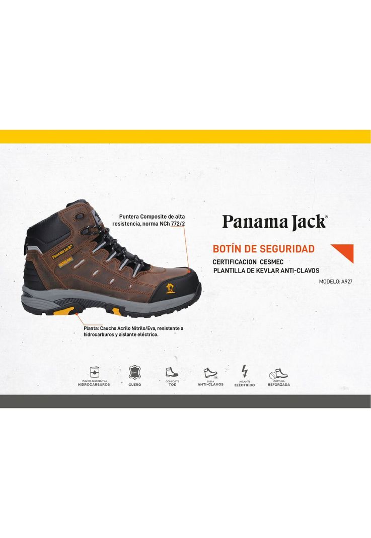 Zapato De Seguridad Hombre Panama Jack - A927-5