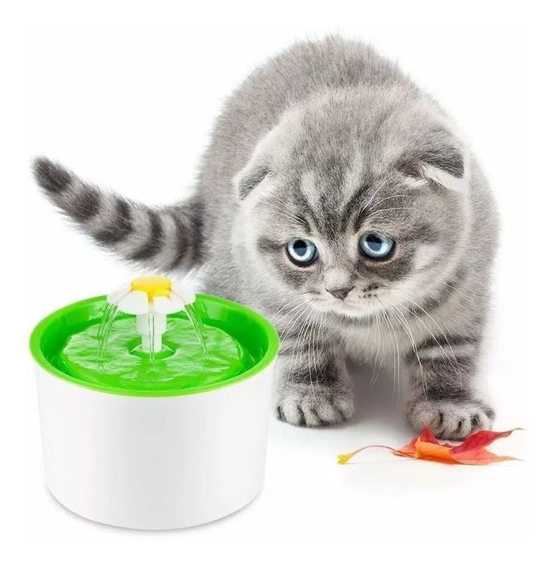 Bebedero Para Gatos Y Perros Fuente De Agua Con Fl-0