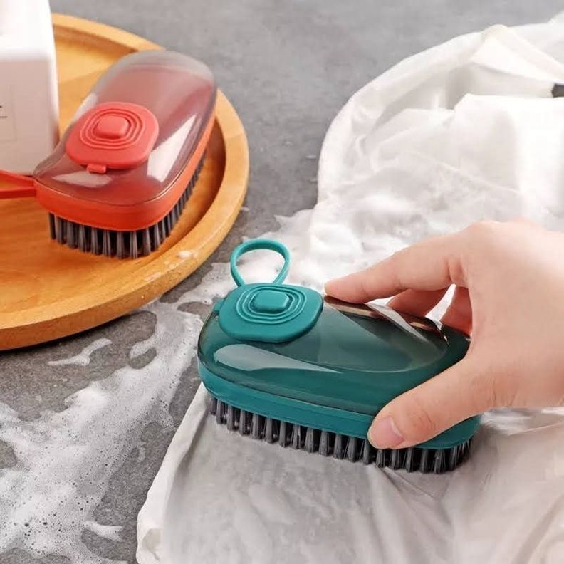 Cepillo Dispensador Jabon 3 En 1 Para Limpieza Cocina Baño-7