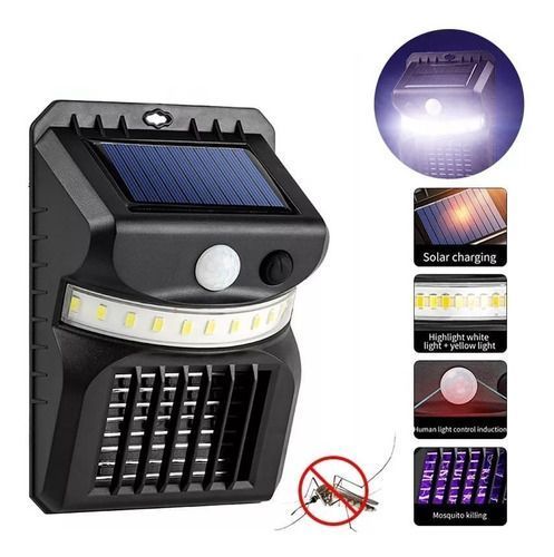 Lampara Solar 2 En 1 Mata Mosquitos Zancudo Repel-0