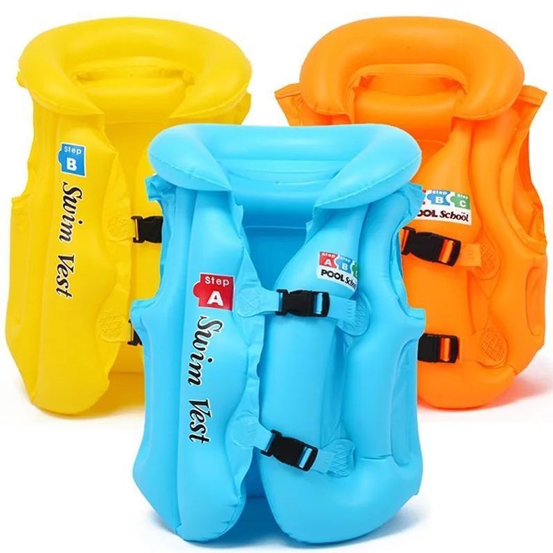 Chaleco Seguridad Inflable Flotador Niños Salvavidas-3
