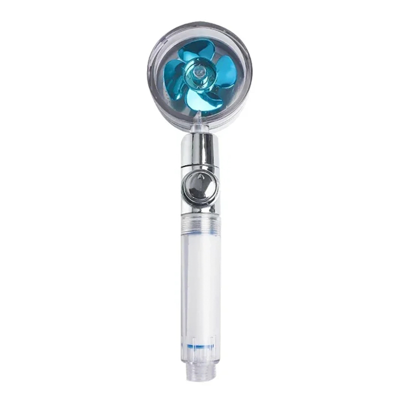 Eco Ducha Cabezal Turbina Aumenta Presion Giratorio 360°-5