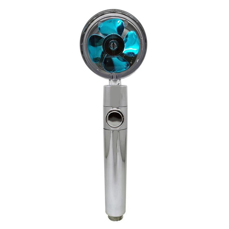 Eco Ducha Cabezal Turbina Aumenta Presion Giratorio 360°-1