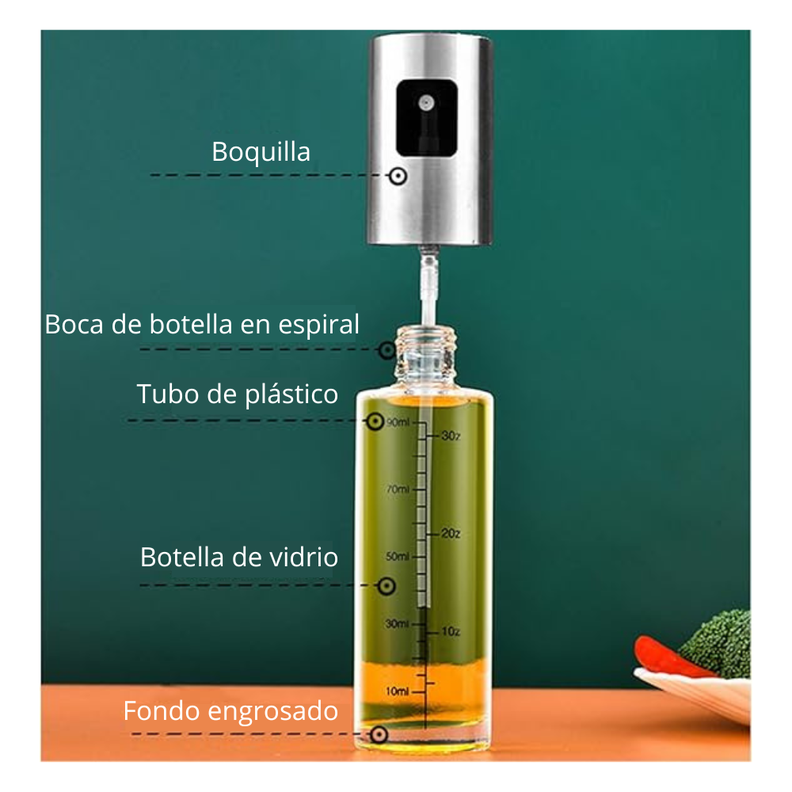 Dispensador Spray Rociador Aceite Vinagre Botella -4
