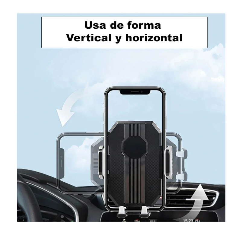 Porta Celular Auto Soporte Giratorio Ventosa Brazo Telescopi-5