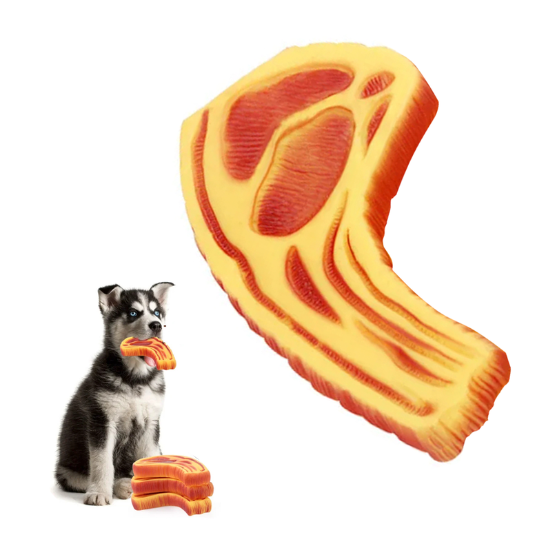 Juguete Chuleta Con Sonido Para Mascota Perro-3