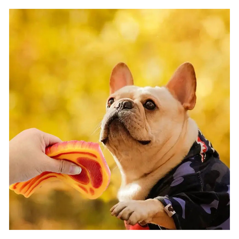 Juguete Chuleta Con Sonido Para Mascota Perro-6