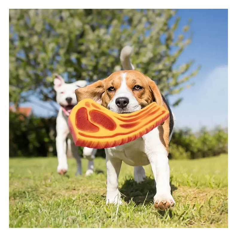 Juguete Chuleta Con Sonido Para Mascota Perro-7