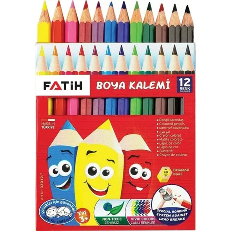 Set 12 Lapices De Color Colores Surtidos-0