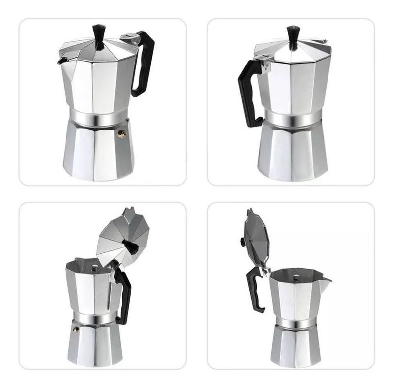Cafetera Italiana 6 Tazas Cafetera Portatil Grecas-5
