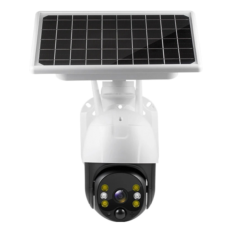 Camara Seguridad Panel Solar Exterior Interior Wifi Hd-0