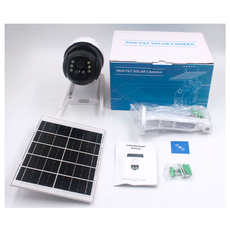 Camara Seguridad Panel Solar Exterior Interior Wifi Hd-3