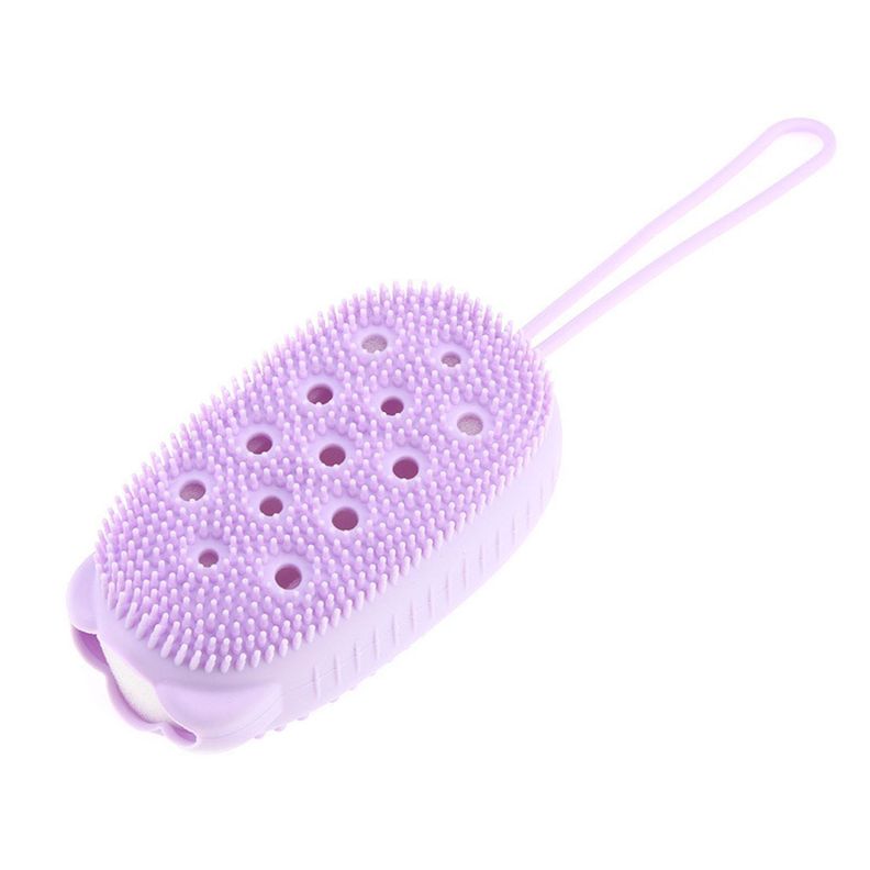Esponja Exfoliante De Silicona Baño Ducha Burbujas-0