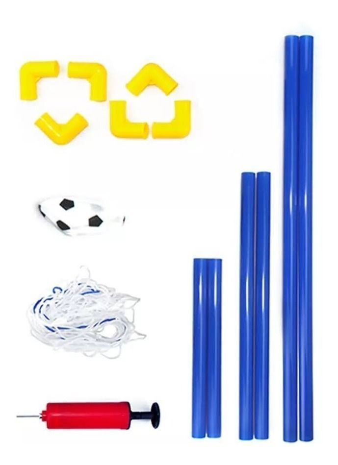 Set Arco Futbol Armable + Pelota + Bombin Para Niñ-0