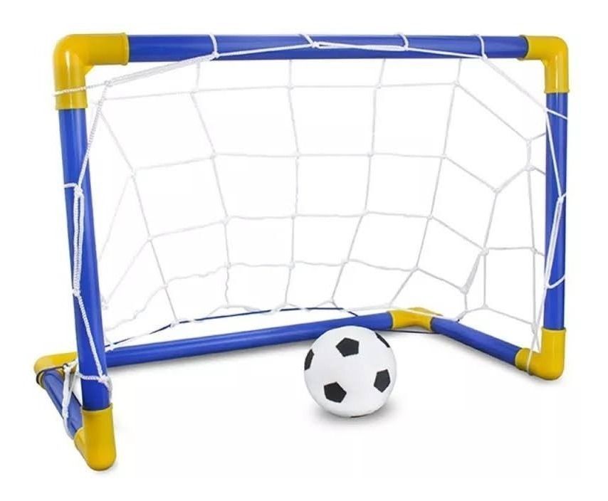Set Arco Futbol Armable + Pelota + Bombin Para Niñ-6