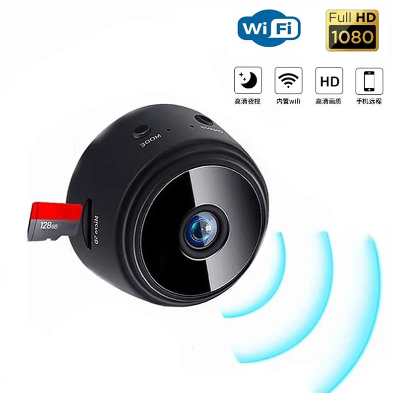 Camara Espia Audio Video Detecta Movimiento Color Negro-4
