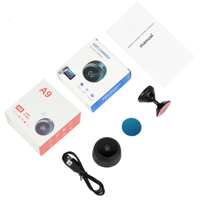 Camara Espia Audio Video Detecta Movimiento Color Negro-5