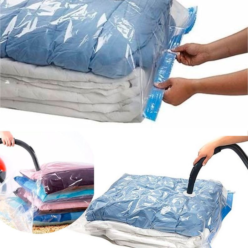 Bolsas Al Vacio Comprimir Ropa Ahorra Espacio-5