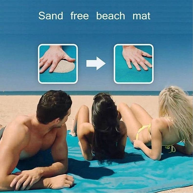 Manta Antiarena Para Playa Picnic Camping Impermea-1
