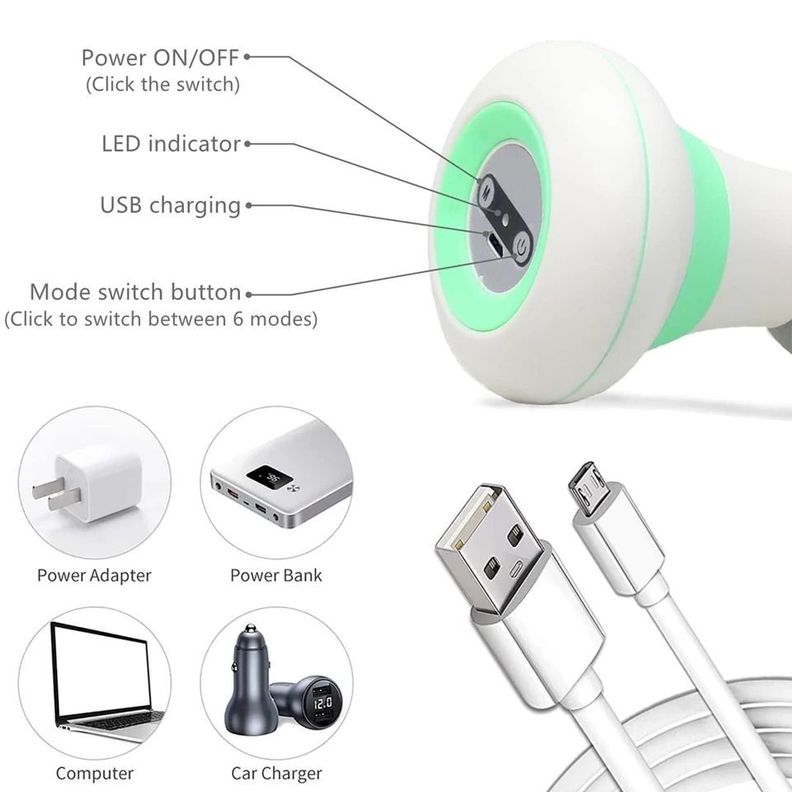 Masajeador De Relajacion Mini Portatil Usb-5