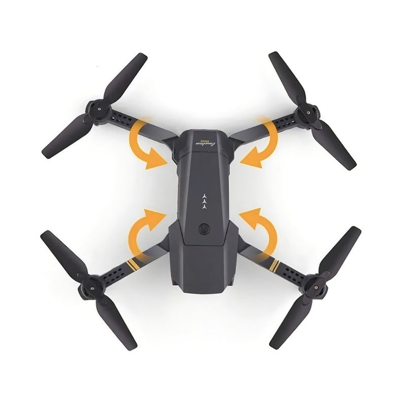 Drone Plegable Con Camara Color Negro