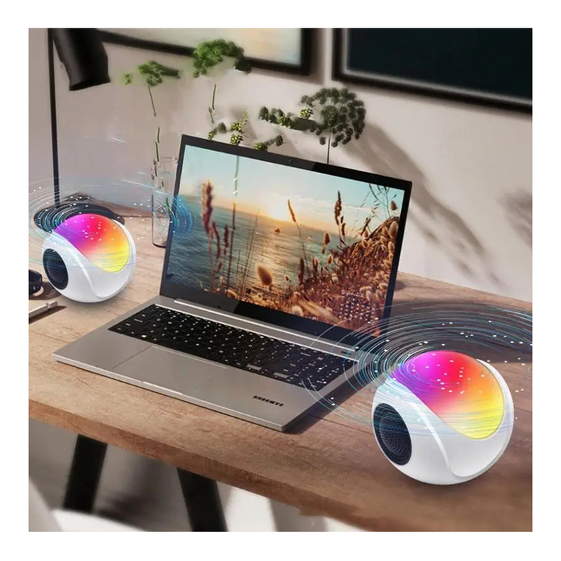 Parlante Bluetooth Luces Rgb Recargable Gamer Disco-6