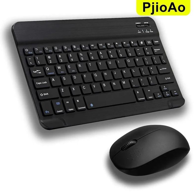 Teclado Bluetooth Recargable Usb Con Mouse-0