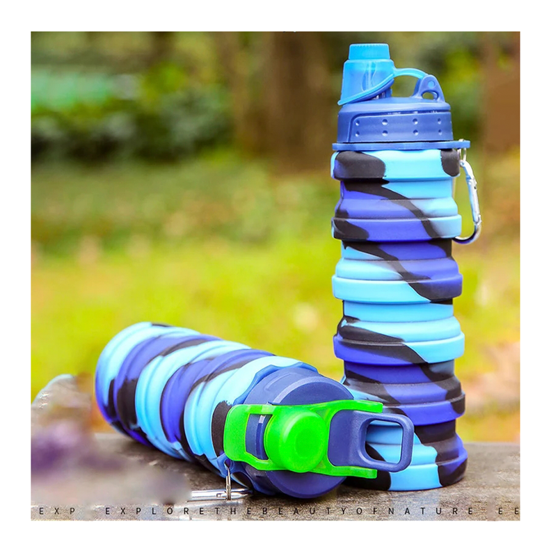 Botella De Agua Plegable Escolar Deportiva Para Niños Kawai-5