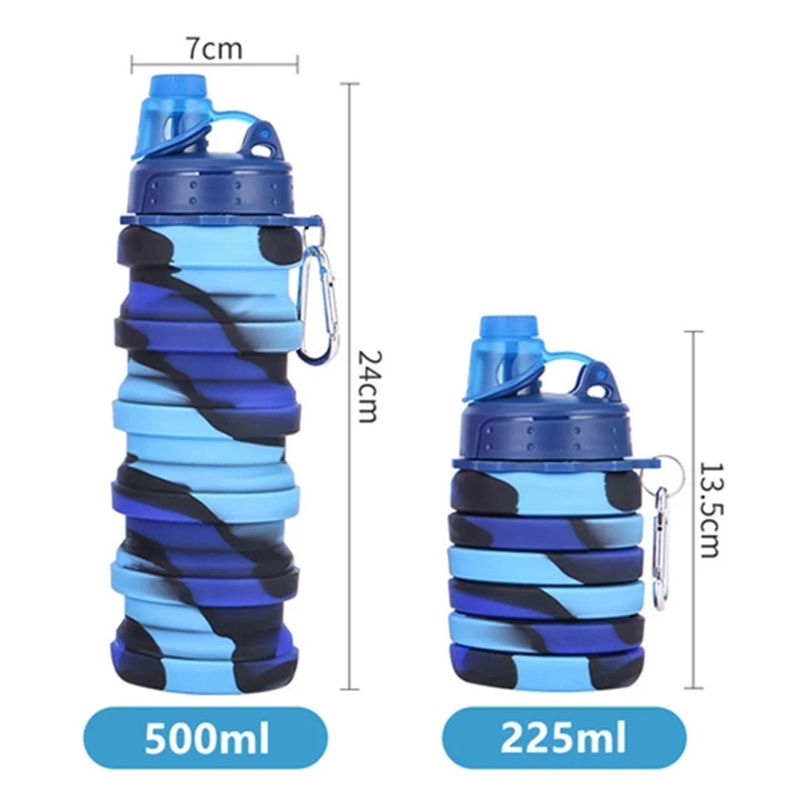 Botella De Agua Plegable Escolar Deportiva Para Niños Kawai-3