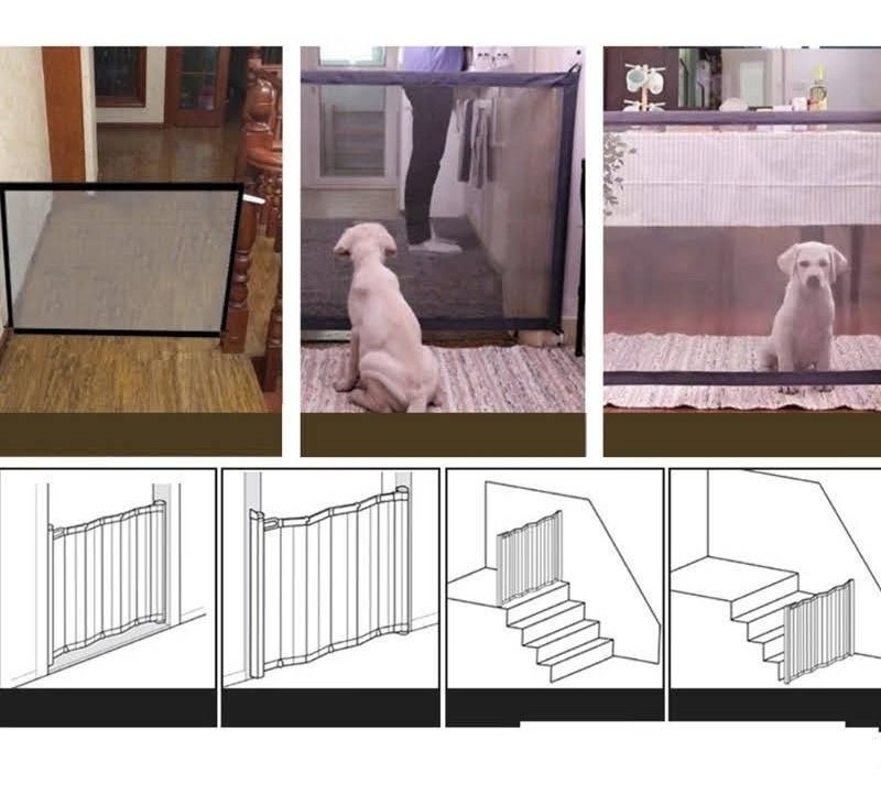 Malla Puerta Magica Seguridad Bebe Perros Mascotas-5