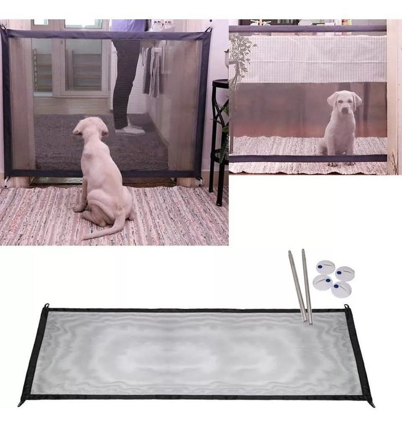Malla Puerta Magica Seguridad Bebe Perros Mascotas-2