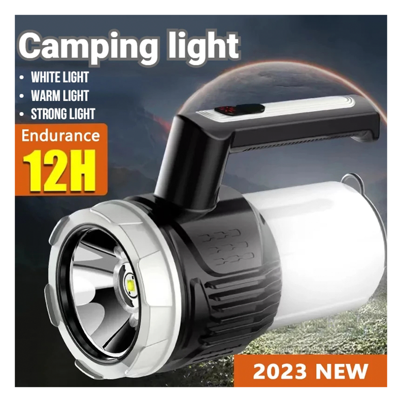Linterna Led Tactica Recargable Luz Potente Larga Distancia-6
