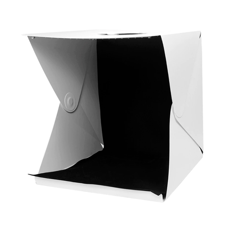 Set De Fotos Portátil Caja De Fotografia Luz Led Fondos-0