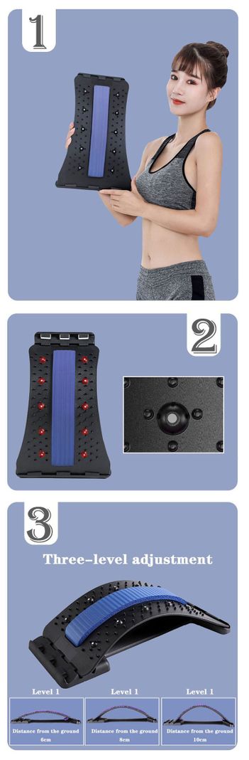 Corrector Lumbar Masajeador De Espalda Estiramient-5