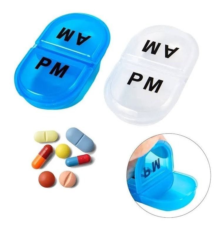 Set X2 Mini Pastillero Organizador Medicina Am Pm -3