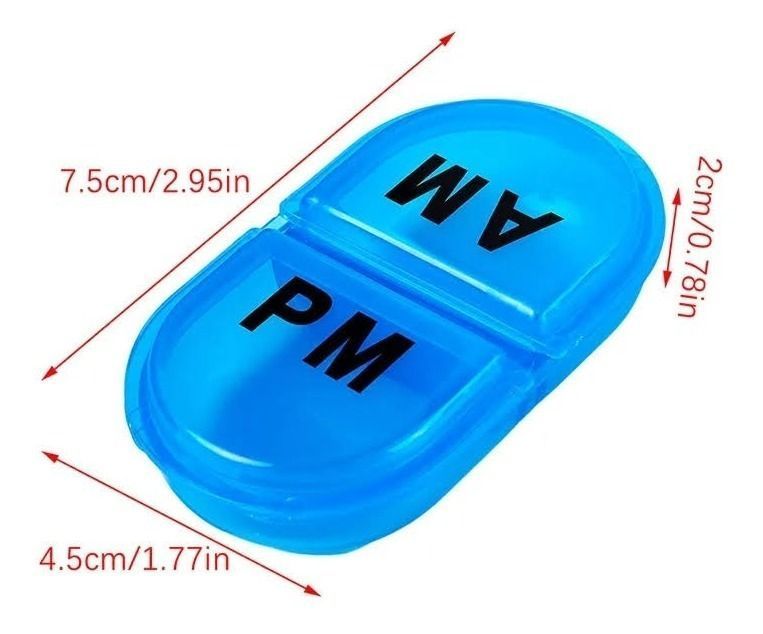 Set X2 Mini Pastillero Organizador Medicina Am Pm -4