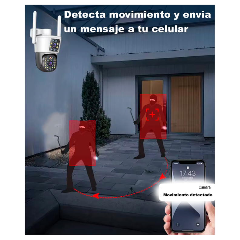 Camara De Seguridad Ip66 Wifi 5g Doble Grabación-1