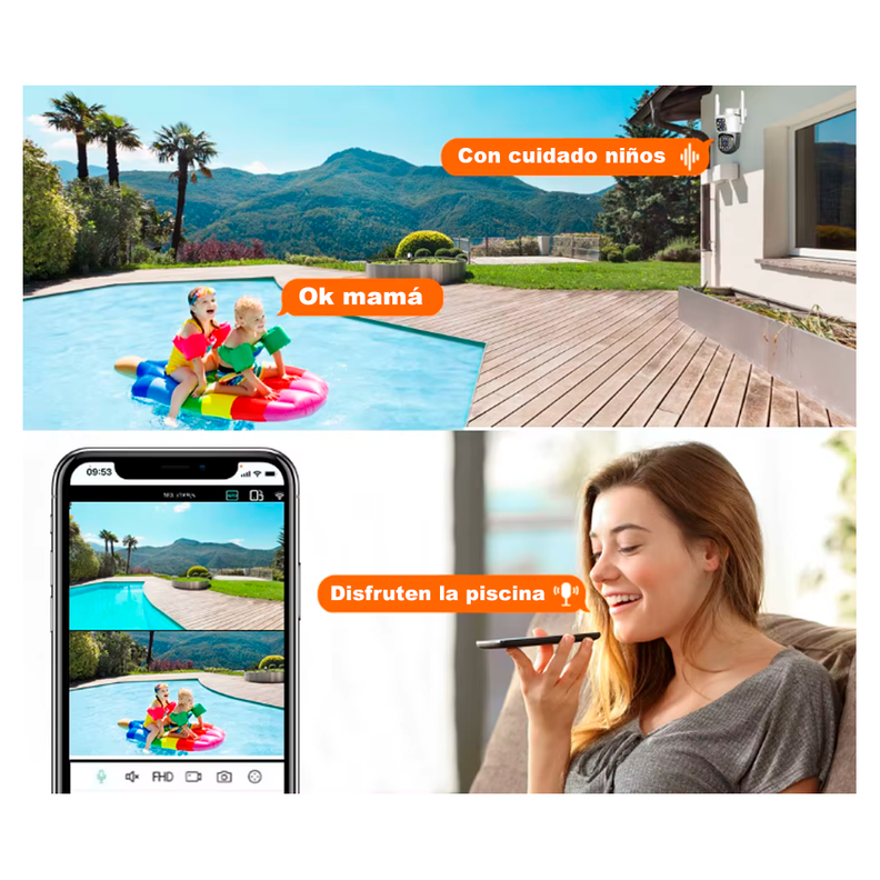 Camara De Seguridad Ip66 Wifi 5g Doble Grabación-2
