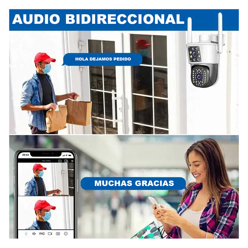 Camara De Seguridad Ip66 Wifi 5g Doble Grabación-5