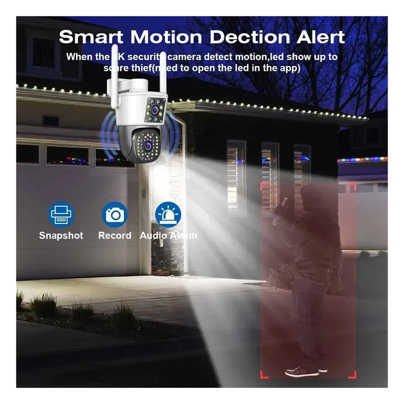 Camara De Seguridad Ip66 Wifi 5g Doble Grabación-7