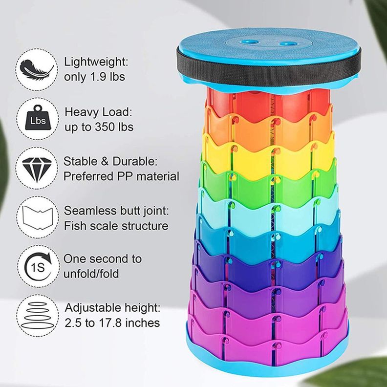 Piso Taburete Plegable Portátil Multipropósito Tel-6