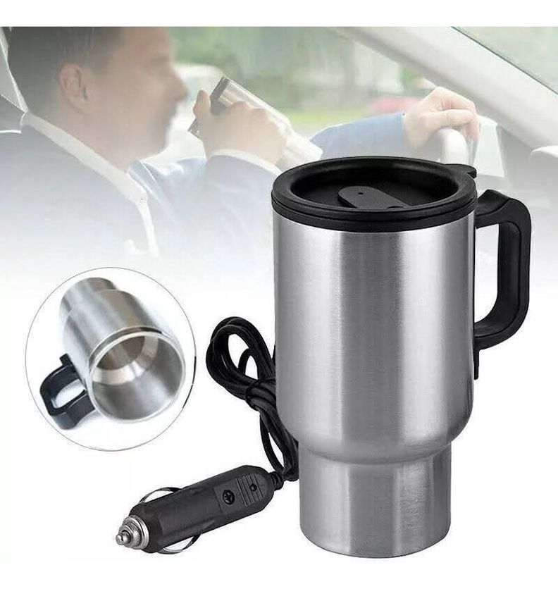 Vaso Tazon Termo Electrico Calentador Auto 12v Cafe Te-3