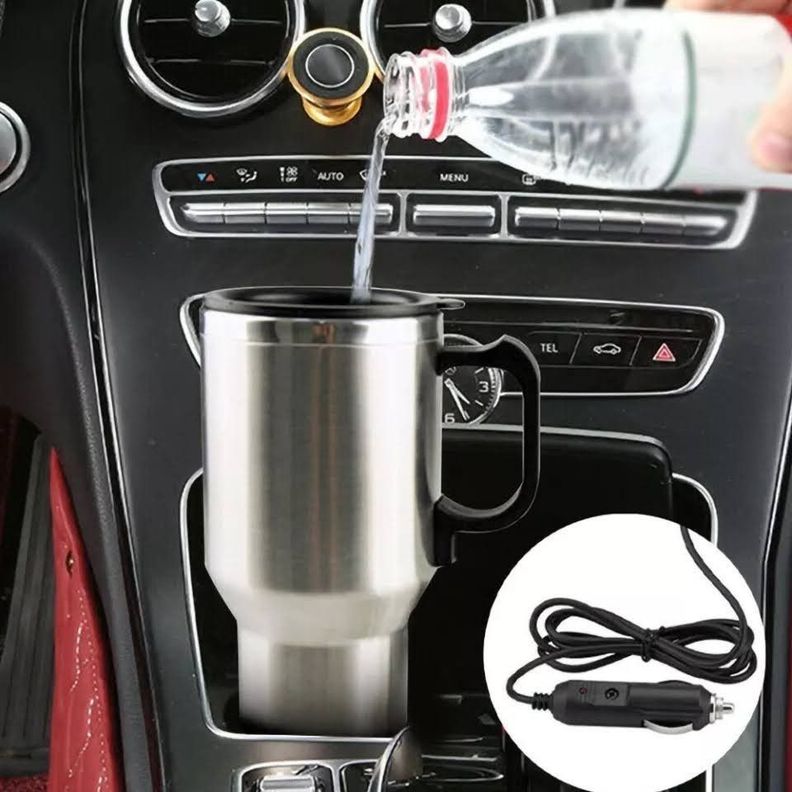 Vaso Tazon Termo Electrico Calentador Auto 12v Cafe Te-4